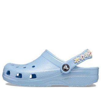 Crocs (GS) クラシック デイジーチェーン クロッグ “ブルー” 209064-4NS