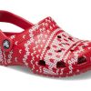 Crocs (GS) クラシック ホリデー セーター クロッグ “レッド ホワイト” 209221-90H
