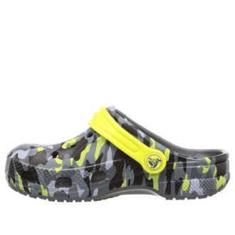 Crocs (GS) Baya シーズナル グラフィック クロッグ “グレー ブラック イエロー” 205484-0DA Crocs (GS) Baya シーズナル グラフィック クロッグ “グレー ブラック イエロー” 205484-0DA