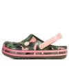 Crocs (GS) Crocband マルチグラフィック クロッグ “グリーン ピンク” 205532-737