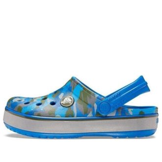 Crocs (GS) Crocband Camo Reflect Band Clogs “Blue Grey” 205818-4JL Crocs (GS) Crocband Camo Reflect Band Clogs “Blue Grey” 205818-4JL