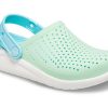 Crocs (GS) LiteRide クロッグ「ネオミントホワイト」205964-3TM