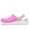 Crocs (GS) LiteRide クロッグ “ピンク ホワイト グレー” 205964-6QR
