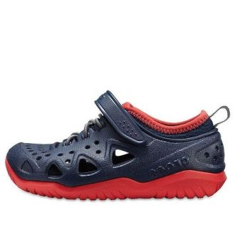 Crocs (GS) Swiftwater Play Shoes “Navy Red” 204989-410 Crocs (GS) Swiftwater Play Shoes “Navy Red” 204989-410