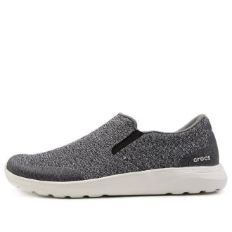 Crocs Kinsale Static スリッポンシューズ “グレーホワイト” 203977-01R