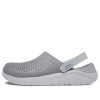 Crocs LiteRide フラッシュシューズ スモークグレー ホワイト サンダル 204592-06J