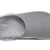 Crocs LiteRide フラッシュシューズ スモークグレー ホワイト サンダル 204592-06J