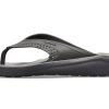 Crocs LiteRide ミニマルビーチフリップフロップ ダークグレー 205182-0DD