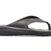 Crocs LiteRide ミニマルビーチフリップフロップ ダークグレー 205182-0DD