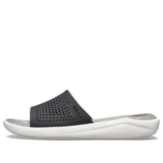 Crocs LiteRide ファッションスリッパ ユニセックス ライトグレー 205183-05M