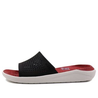Crocs LiteRide スライド “レッド ブラック ホワイト” 205183-066