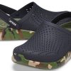 Crocs LiteRide シュープリント クラシックサンダル ユニセックス ブラック 206491-0C4