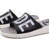 Crocs LiteRide LOGO ユニセックス ブラック スリッパ “ブラックホワイト” 205562-066