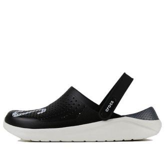 Crocs LiteRide LOGO Crocs Hollow Out ユニセックス ブラック サンダル “ブラック ホワイト” 205893-066 Crocs LiteRide LOGO Crocs Hollow Out ユニセックス ブラック サンダル “ブラック ホワイト” 205893-066