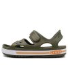 Crocs (PS) フラットカジュアル アーミーグリーンサンダル 14854-309