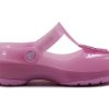 Crocs (PS) スモールクロックス ピンクサンダル 205044-6I2