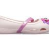 Crocs (PS) リナ チャーム フラット フラワー ペールピンク サンダル 205529-6PI