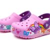 Crocs (PS) ファニーバタフライ アウトドア フラットヒール スポーツ ピンク サンダル 205649-6I2