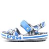 Crocs (PS) パターン ライトグレー サンダル 205735-007