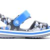 Crocs (PS) パターン ライトグレー サンダル 205735-007