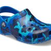 Crocs (PS) カモフラージュプリント ビーチブルー サンダル 205813-4JL
