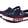Crocs (PS) コルクバンド ボールドロゴ ミニマルカジュアル ブルーレッドサンダル “ブルーレッド” 206022-4CC