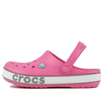 Crocs (PS) クロックバンド ボールドロゴ アウトドア フラットヒール ミニマル スポーツ ピンク サンダル 206022-65Y Crocs (PS) クロックバンド ボールドロゴ アウトドア フラットヒール ミニマル スポーツ ピンク サンダル 206022-65Y