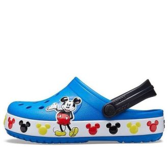 Crocs (PS) ディズニー ミッキー アウトドア フラットヒール スポーツ ブルー サンダル 206307-4JL Crocs (PS) ディズニー ミッキー アウトドア フラットヒール スポーツ ブルー サンダル 206307-4JL