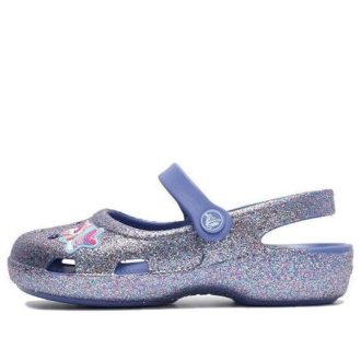 Crocs (PS) アウトドア フラットヒール シャイニースポーツブルーサンダル 206370-434 Crocs (PS) アウトドア フラットヒール シャイニースポーツブルーサンダル 206370-434