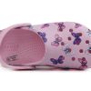 Crocs (PS) クラシッククロッグ バタフライパターン アウトドア フラットヒール スポーツ ピンク サンダル 206414-6GD
