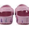 Crocs (PS) クラシッククロッグ バタフライパターン アウトドア フラットヒール スポーツ ピンク サンダル 206414-6GD