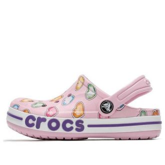Crocs (PS) クラシック クロッグ マルチカラー パターン シューズ ピンク 207020-6GD