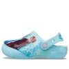 Crocs (PS) フローズン プリント アウトドア フラットヒール スポーツサンダル ブルー 207078-4O9