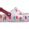 Crocs (PS) クラシッククロッグ フルーツプリント スタイリッシュ スポーツ ピンク サンダル 207150-6GD