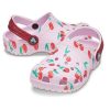 Crocs (PS) クラシッククロッグ フルーツプリント スタイリッシュ スポーツ ピンク サンダル 207150-6GD