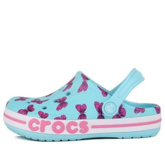 Crocs (PS) 4 プリント アウトドア フラットヒール ビーチスポーツ ブルーサンダル 206178-4O9 Crocs (PS) 4 プリント アウトドア フラットヒール ビーチスポーツ ブルーサンダル 206178-4O9