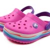 Crocs (PS) Crocband Wavy Band Small Crocs カジュアル ピンクパープル サンダル “ピンクパープル” 205697-6L0