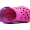 Crocs (PS) Crocband Wavy Band Small Crocs カジュアル ピンクパープル サンダル “ピンクパープル” 205697-6L0