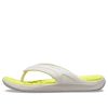 Crocs Reviva スタイリッシュアッパー ラウンドトゥ ビーチサンダル “ホワイトイエロー” 205545-1CC