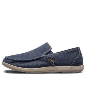 Crocs Santa Cruz 滑り止め 通気性 アスレジャー カジュアル スポーツシューズ ディープブルー 202972-4BM Crocs Santa Cruz 滑り止め 通気性 アスレジャー カジュアル スポーツシューズ ディープブルー 202972-4BM
