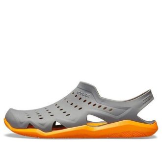 Crocs Swiftwater Wave シューズ “Slate Grey Blazing Orange” 203963-0FR Crocs Swiftwater Wave シューズ “Slate Grey Blazing Orange” 203963-0FR