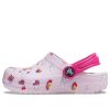 Crocs (TD) クロックス クラシック グラフィック プリント クロッグ “ピンク” 207321-6GD