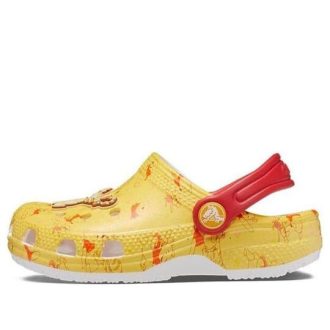 Crocs (TD) クロックス クラシック くまのプーさん クロッグ “イエローレッド” 208358-94S