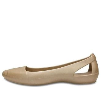 Crocs (WMNS) ミニマル カジュアル フラット スポーツ ゴールドカラー サンダル 202811-710