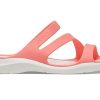 Crocs (WMNS) ソフトソール コージー スポーツ レッド サンダル 203998-6SL