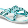 Crocs (WMNS) ニット フリップフロップ ブルー ホワイト 205728-4DY