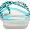 Crocs (WMNS) ニット フリップフロップ ブルー ホワイト 205728-4DY