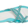 Crocs (WMNS) ニット フリップフロップ ブルー ホワイト 205728-4DY