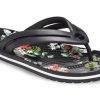 Crocs (WMNS) クロックバンド フラワーズ フリップフロップ ブラック 206101-0FF