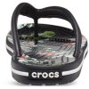 Crocs (WMNS) クロックバンド フラワーズ フリップフロップ ブラック 206101-0FF